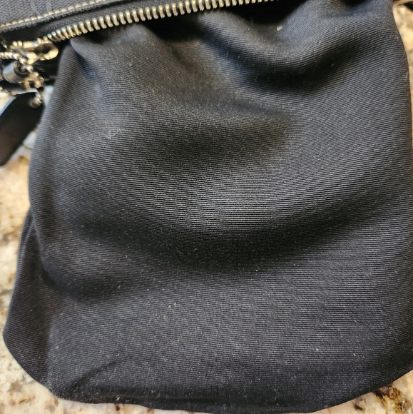 Coach Purse Crossbody bag, Black Canvas, Leather, signature C monogram, EUC - Picture 11 of 11